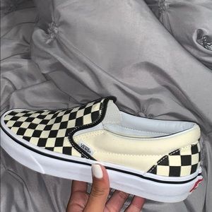 Vans Slip On Checkerboard Skate Shoe.